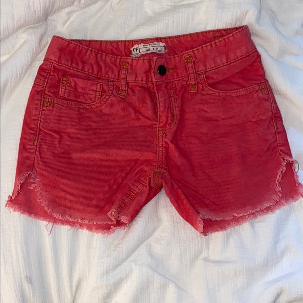 Free People Hot Pink Shorts